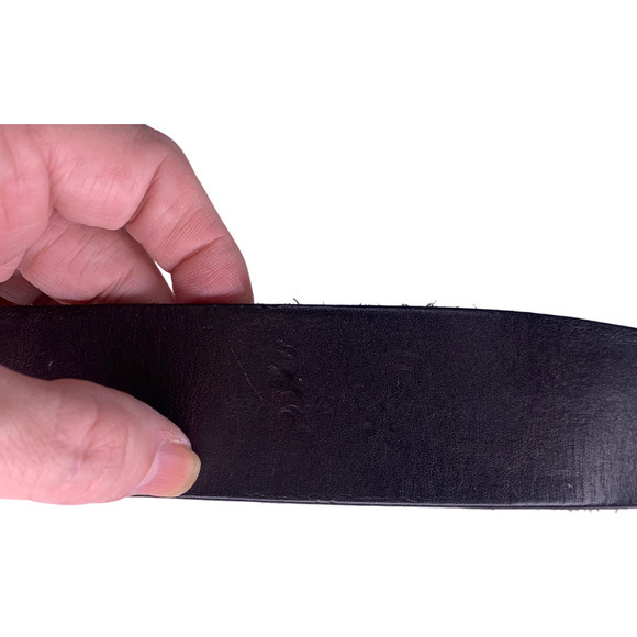 Dark Brown Genuine Leather Beaded Medallion Buckle Leather‎ Belt - Picture 6 of 9